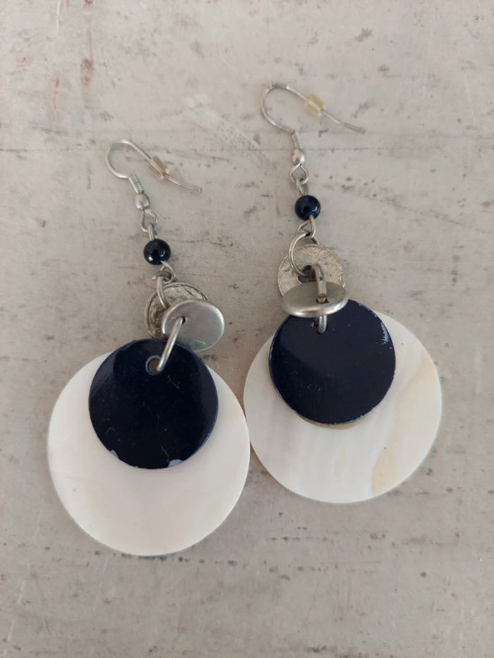 Boucles d'oreilles en nacre