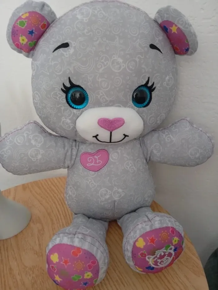 Peluche ours 30cm doodle bear tomy - photo numéro 2
