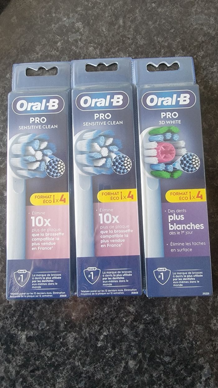 Lot de 10 brossettes oral-B