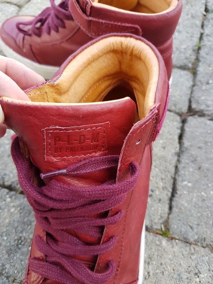 Baskets montantes rouges Palladium T38 - photo numéro 7