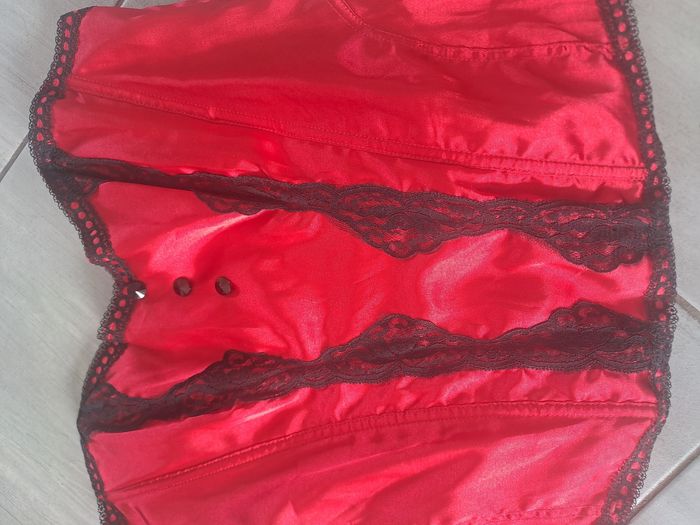 Bustier rouge et noir SanSelle Taille 48 - photo numéro 3