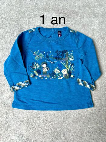T-shirt manche longue 12 mois