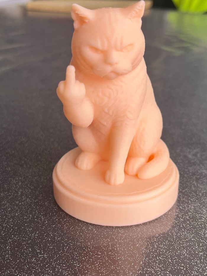 🐱 Figurine Chat Assis – Modèle original - photo numéro 2