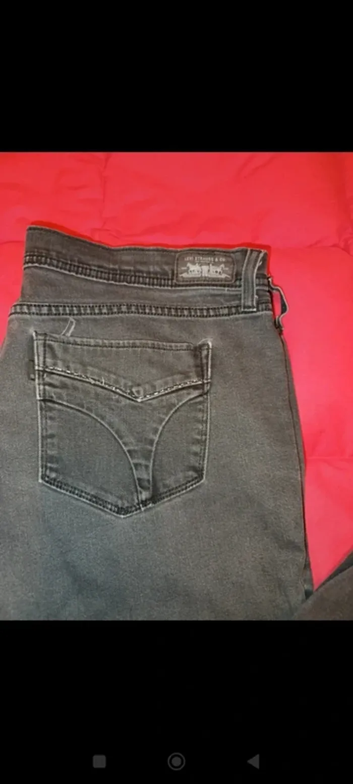 Sublime jean Levi's femme gris noir taille 46