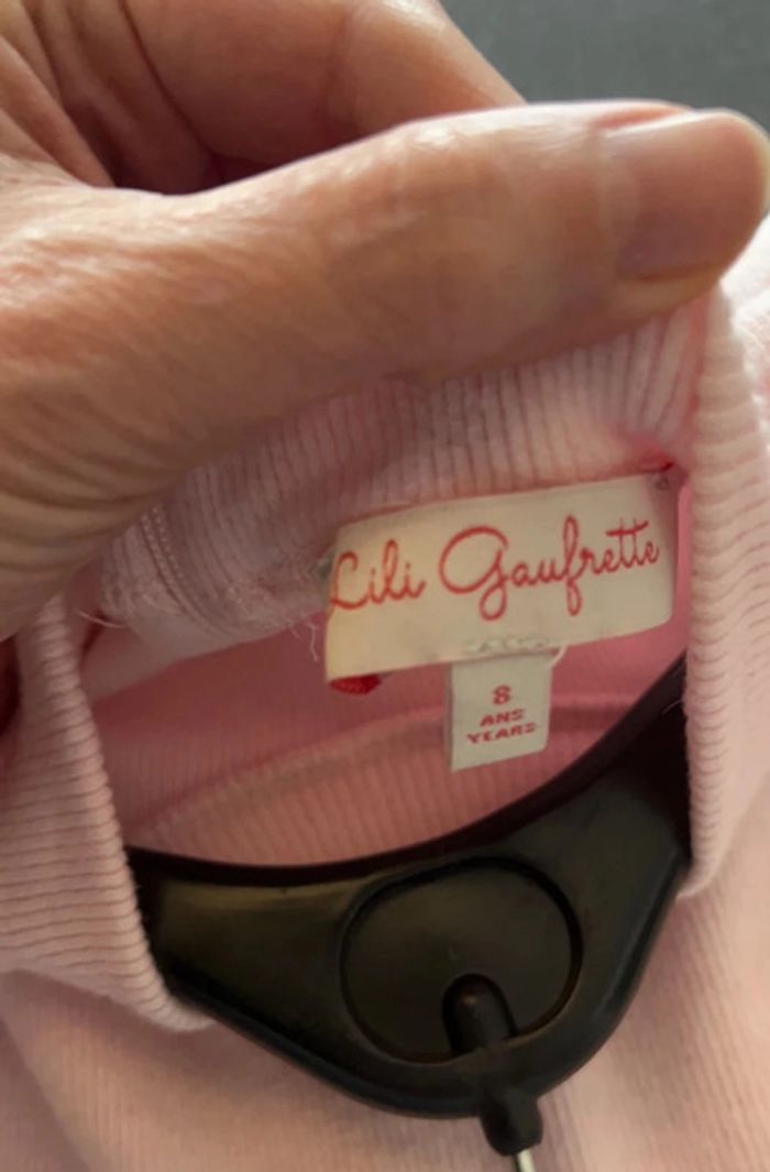 Robe manches longues col cheminée avec angora 8 ans - Lili Gaufrette - photo numéro 6