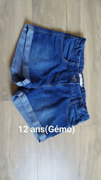 Short fille 12 ans