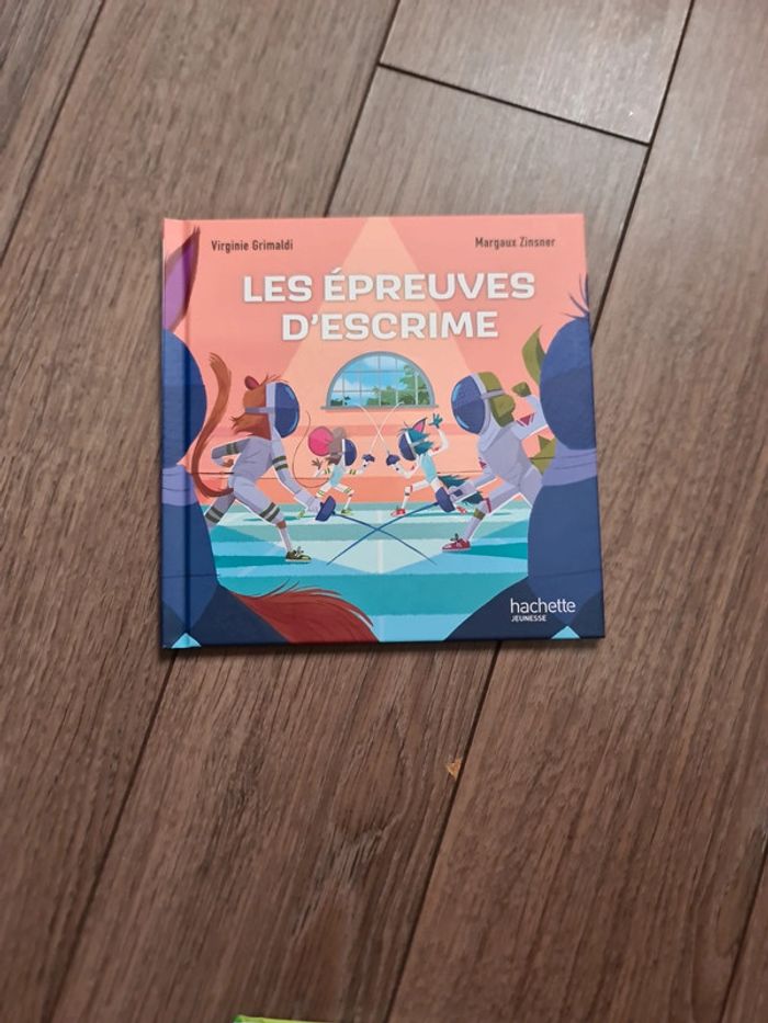 Livre enfant Les épreuves d'escrime