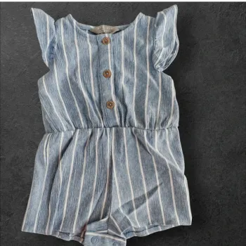 Barboteuse rayée bleue 3 mois Primark Fille