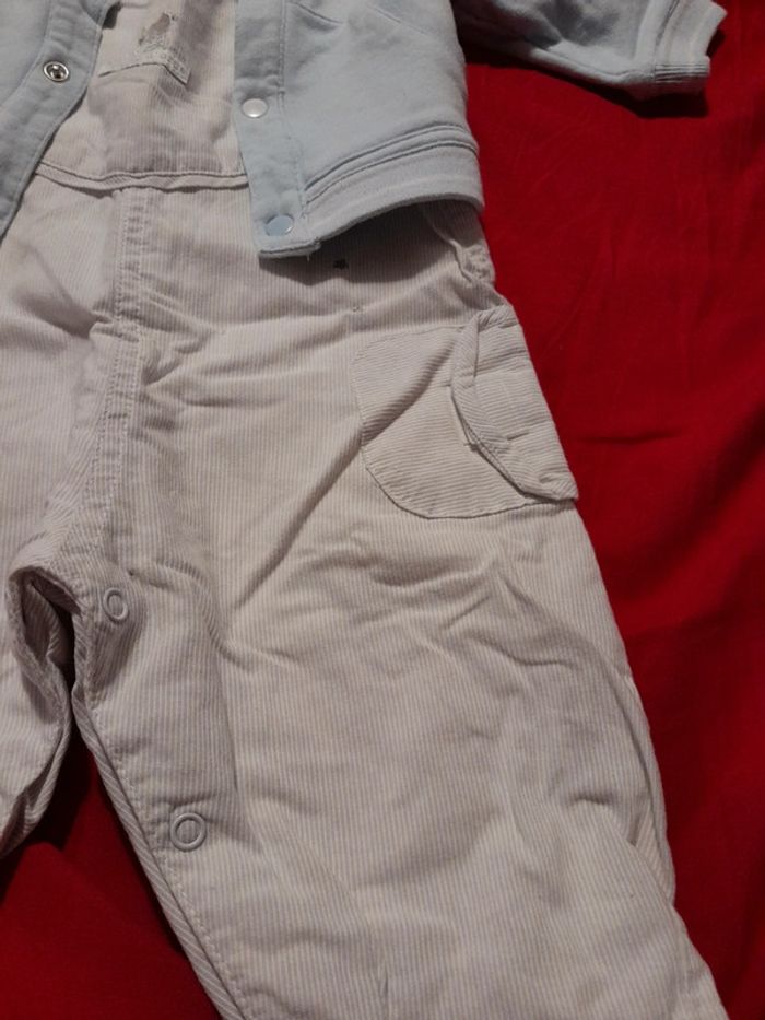 Ensemble salopette et gilet taille 3 mois - photo numéro 4