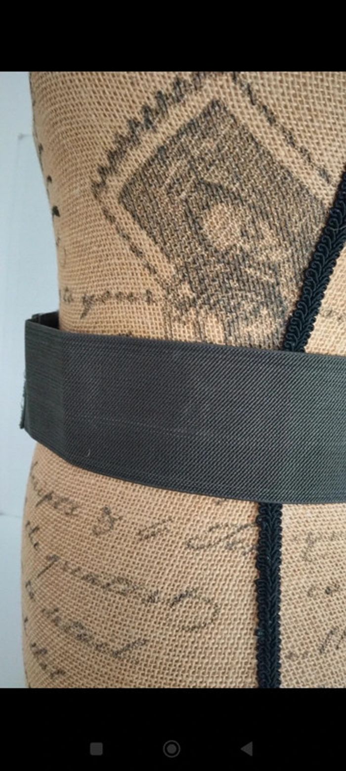 Ceinture élastique verte argenté femme 80 cm - photo numéro 8