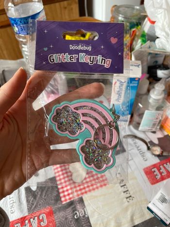 Porte clé arc en ciel