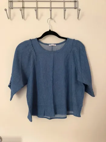 Huat court bleu effet Denis Zara taille M