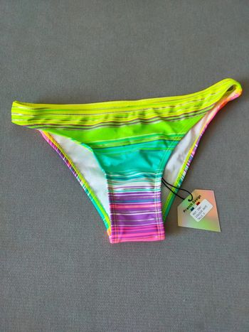 Bas de bikini multicolore fluo – Bikki Beach – Taille 38 (80)