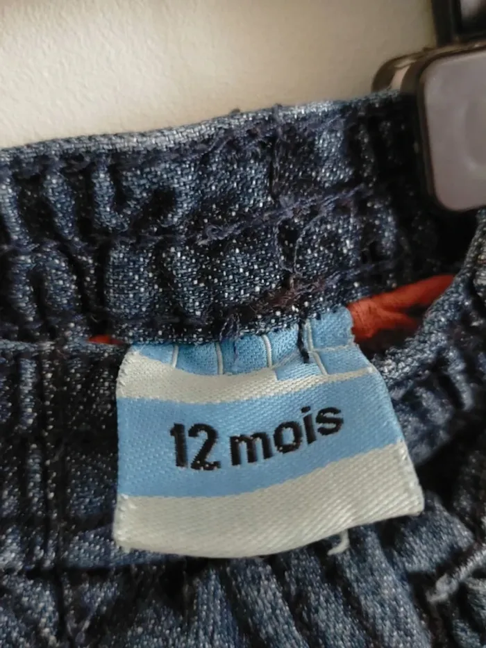 Pantalon en jeans 12 mois - photo numéro 3