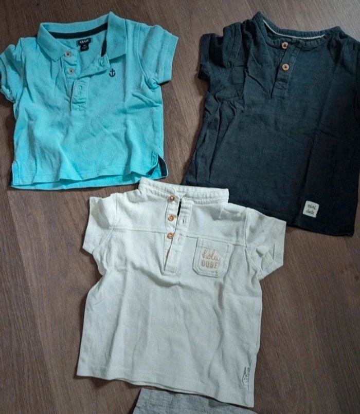 Magnifique lot de 7 t-shirts 9 mois - photo numéro 2