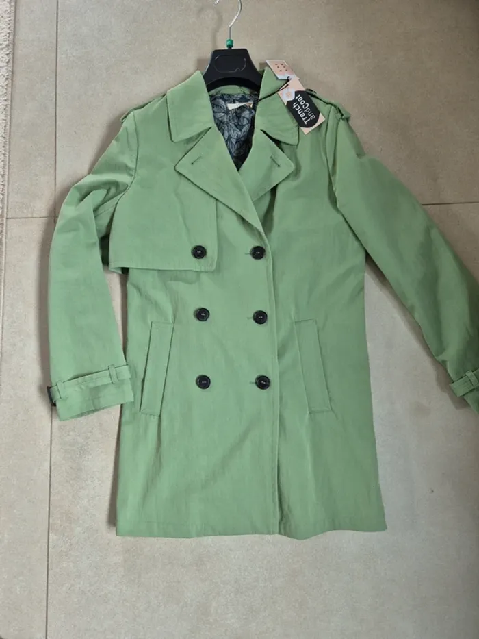 Tench femme vert - trench and coat - 40 - photo numéro 2