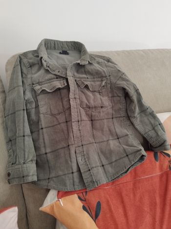 Chemise effet velours