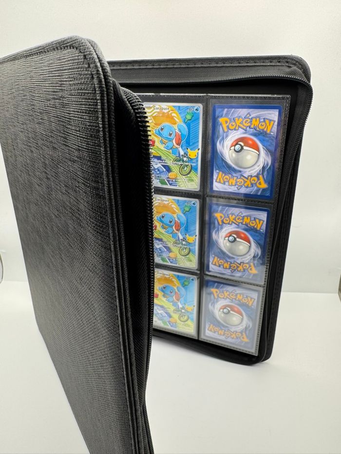 Classeur Pokémon / One Piece 480 cartes – Binder ZIP – Noir - photo numéro 3