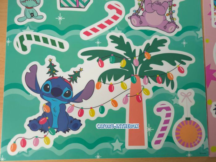 2 Planche autocollants stickers Disney Stitch Angel Souillon Noel Christmas - photo numéro 8