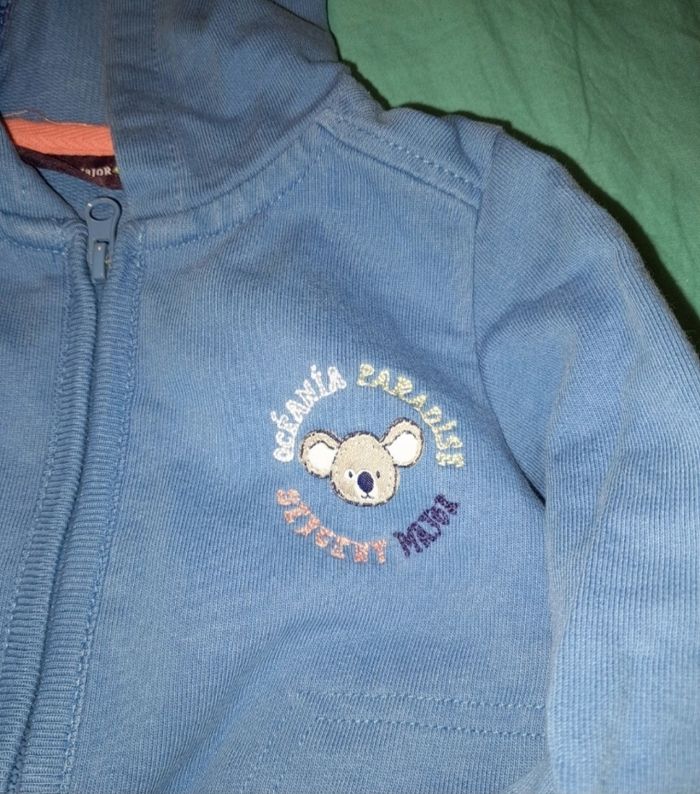 Gilet zip capuche 12 mois - photo numéro 2