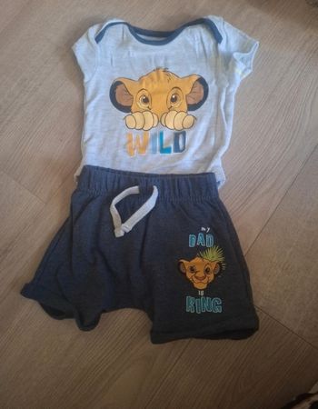 Ensemble été disney simba 3 6 mois 68 cm 