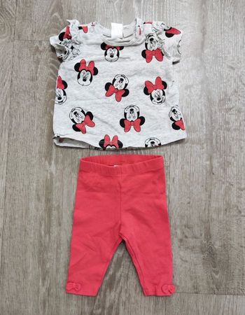 Ensemble legging/t-shirt Minnie, bébé filles 1 mois, neuf