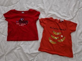 Lot 2 Tee-shirts fille, Taille 3 ans
