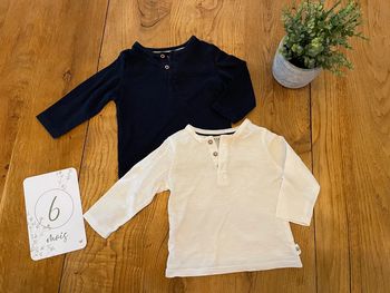 Lot de 2 tee shirt manches longues kiabi 6 mois