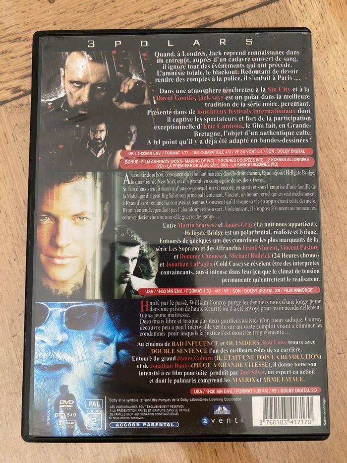 Coffret 3 DVD polar - photo numéro 3