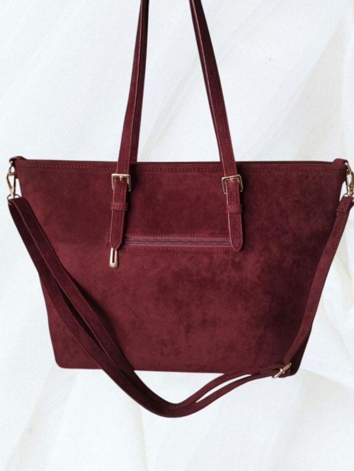 Sac shopping bordeaux - photo numéro 2