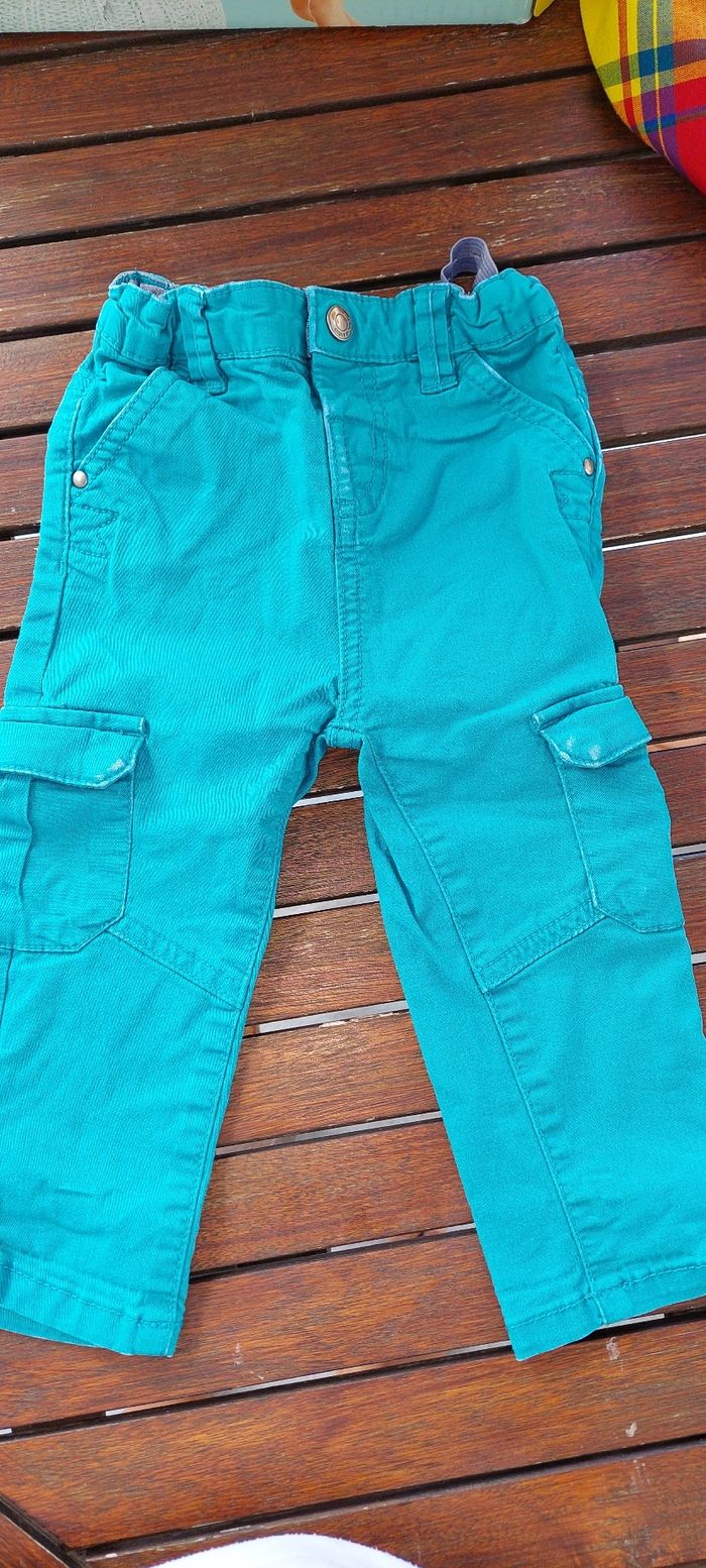 Pantalon 18 mois turquoise