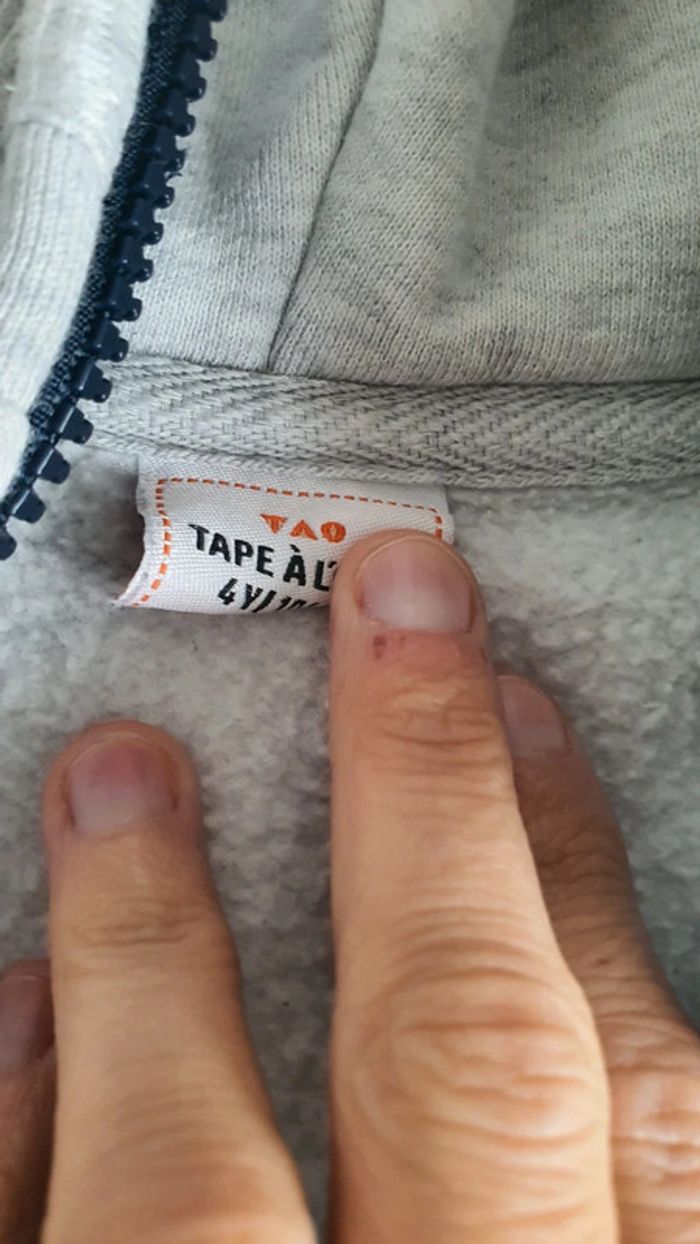 Gielt sweat tao 4 ans en très bon état mais petite tâche - photo numéro 3
