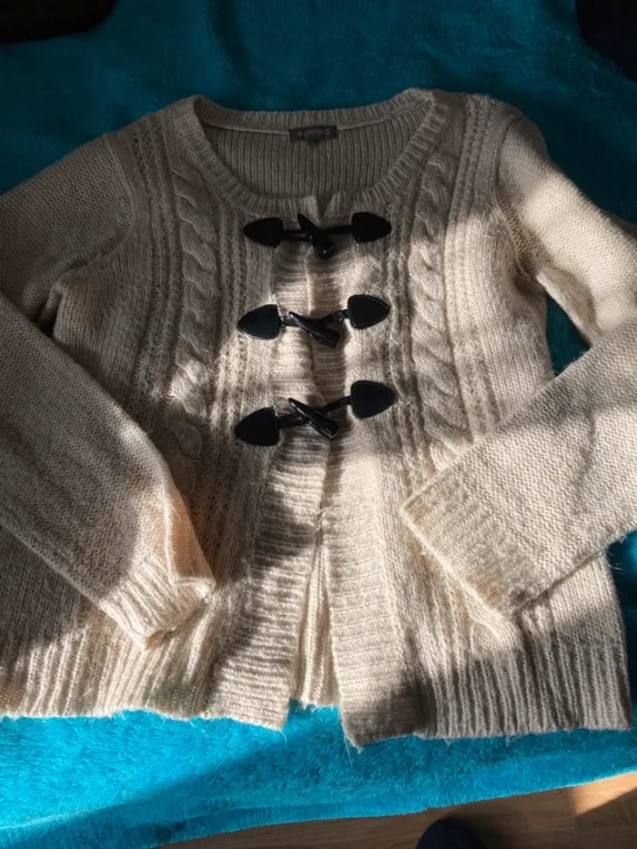 Gilet beige taille l - photo numéro 3