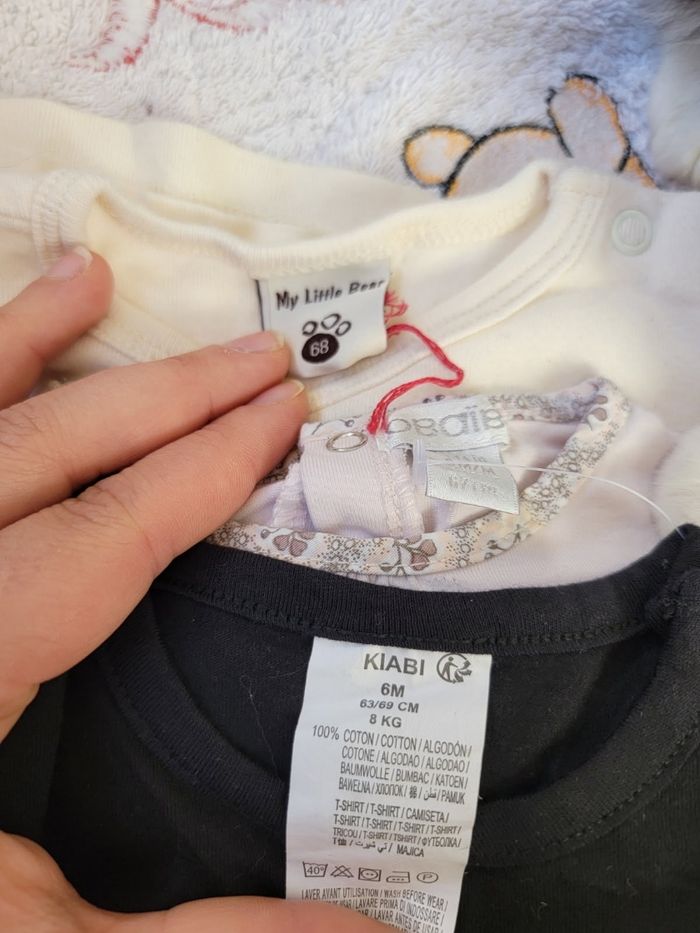 Lot de 7 tee-shirts manches longues 6 mois - photo numéro 6