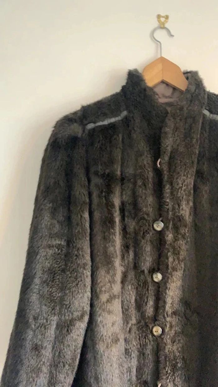 Manteau long en fourrure synthétique vintage - photo numéro 2