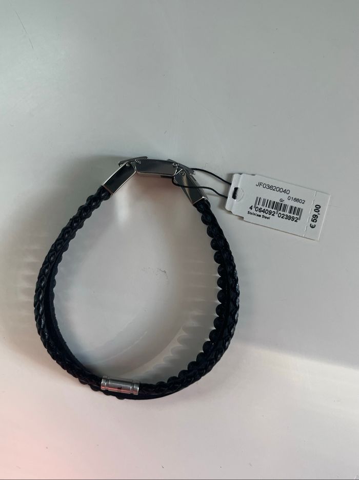 Bracelet homme Fossil noir multirangs neuf avec étiquette