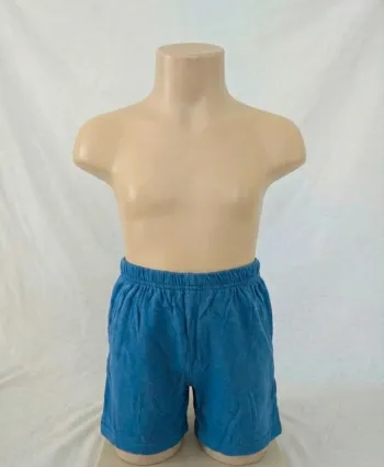 Short bleu Tissaia 2 ans - 100% Coton - Pour bricoleur ou pyjama (Petit défaut)