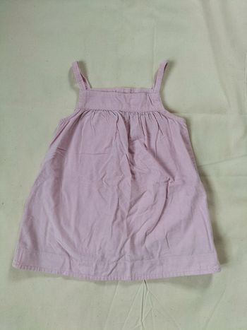 Robe velours rose 2 ans