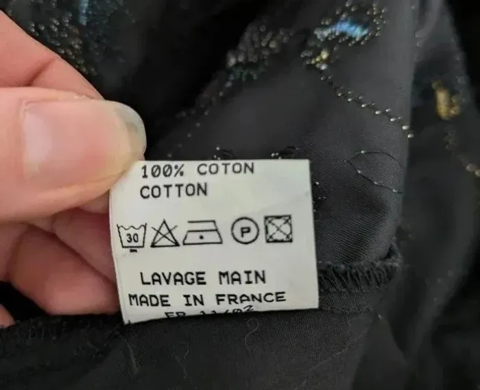 Top brodé en coton manches longues - Anne Fontaine - taille 1 (34) - photo numéro 5