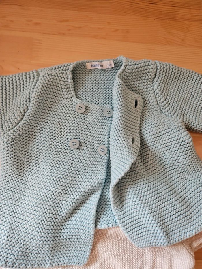 Lot gilet cache coeur bébé 3 mois - photo numéro 2