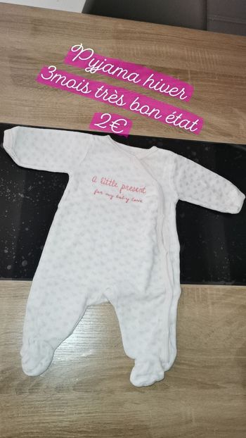Pyjama hiver 3mois