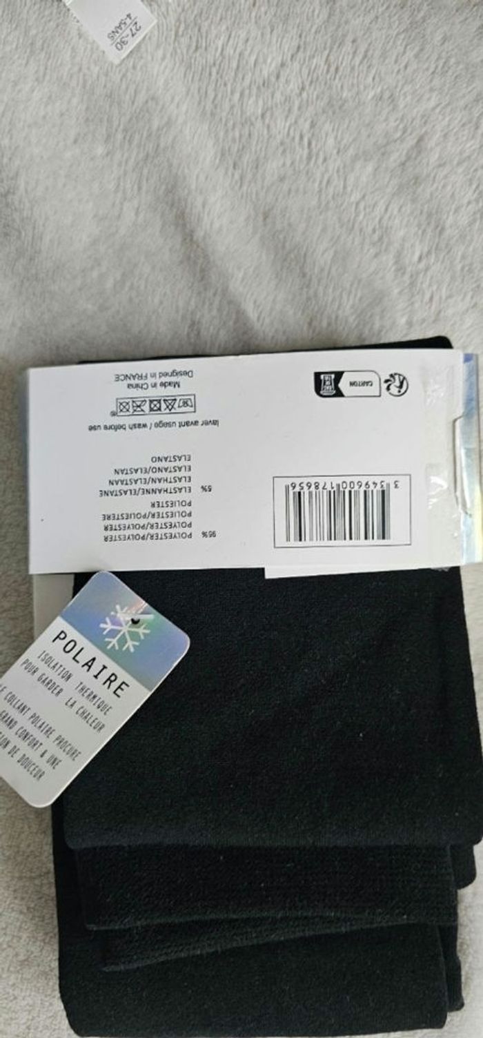 Collant chaud fille 8-10 ans - Intérieur polaire ultra-doux - photo numéro 3