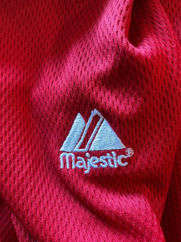 Sweat long à col rond pour homme Majestic Rutgers Scarlet Knights rouge taille XL 190 - photo numéro 3