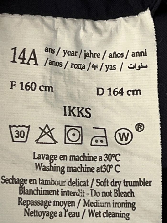 Chemise marine à motifs Ikks garçon 14 ans - photo numéro 4