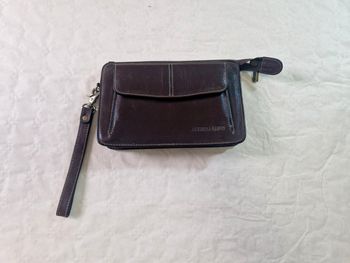Sacoche / pochette en cuir Arthur et Aston  , marron