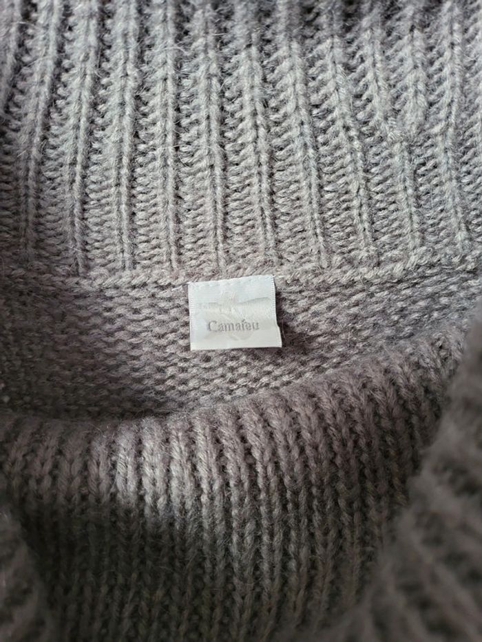 Robe pull femme laine T.1 ou 36/38 camaieu très bon état - photo numéro 3
