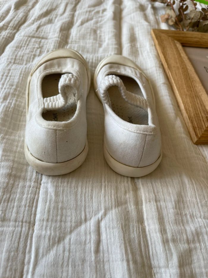 Ballerine Basket blanche élastique - Vertbaudet - photo numéro 6