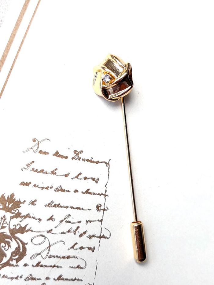 Magnifique broche vintage doré - photo numéro 2