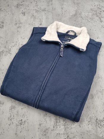 Veste sans manches fourrée L.L. Bean bleu – Taille M Femme