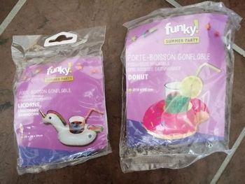 2 porte boisson gonflable